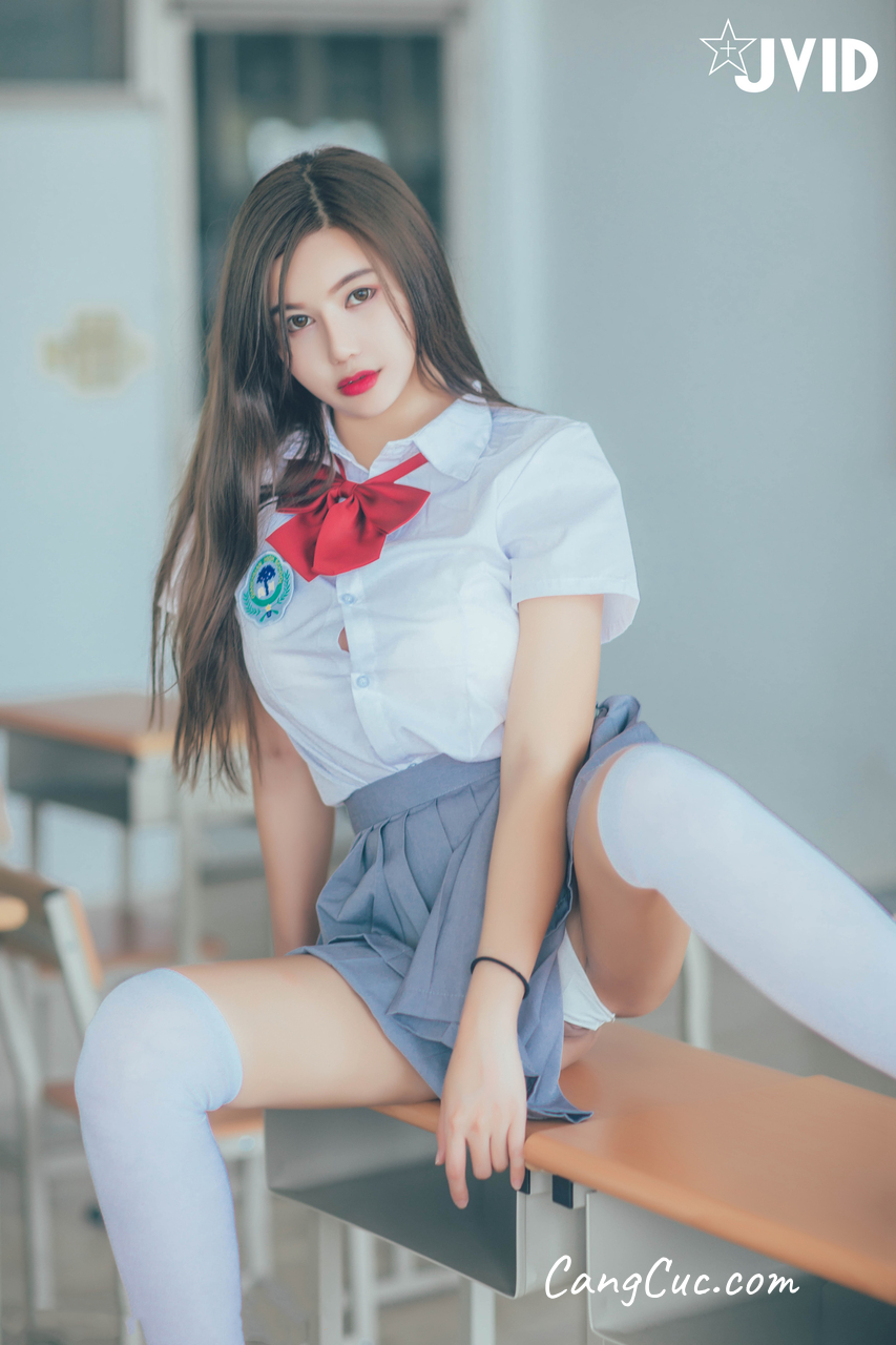 [JVID] 木木森 – 直擊教室没人 放課後特别授課，美巨乳の健康教育 全裸性感誘惑